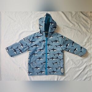 Hatley Lined Shark Raincoat- Color-Changing- Size 3